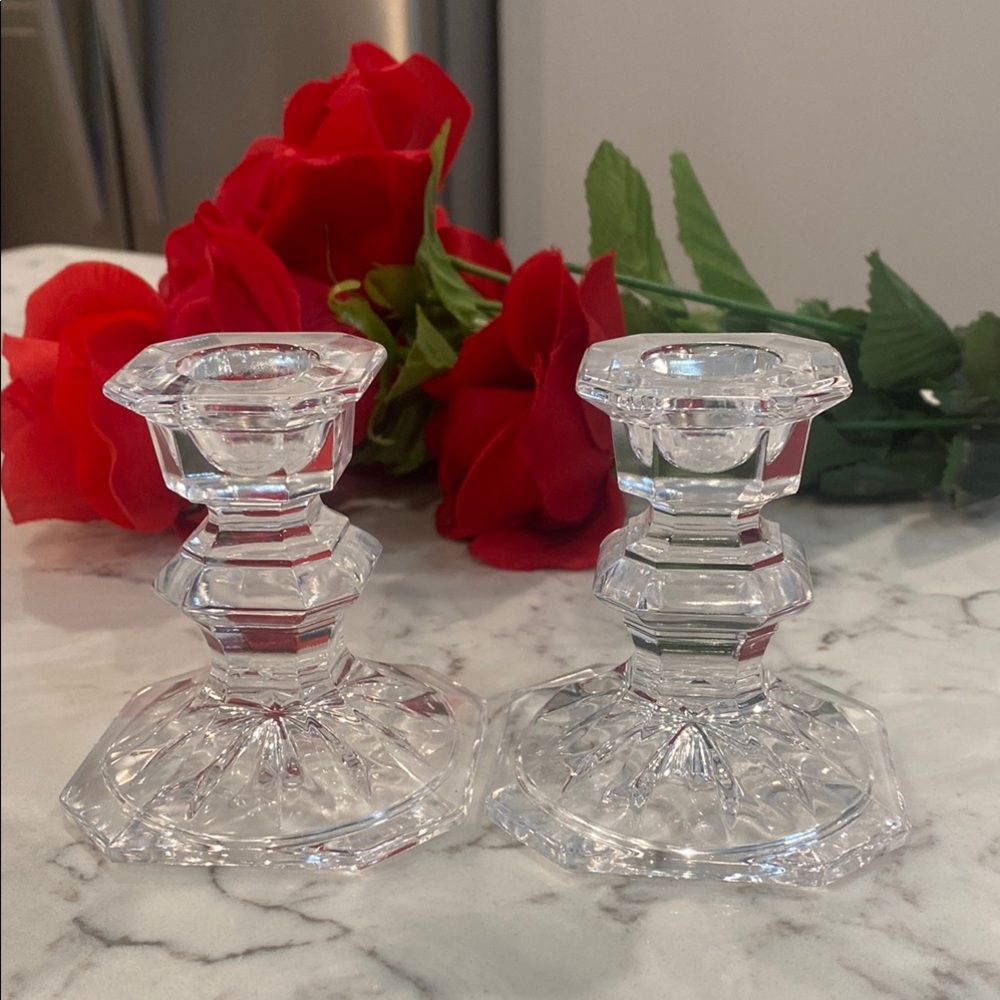 Crystal Glass Candle Holders